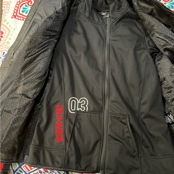 Harley Davidson leather coat - Picture 3 of 4